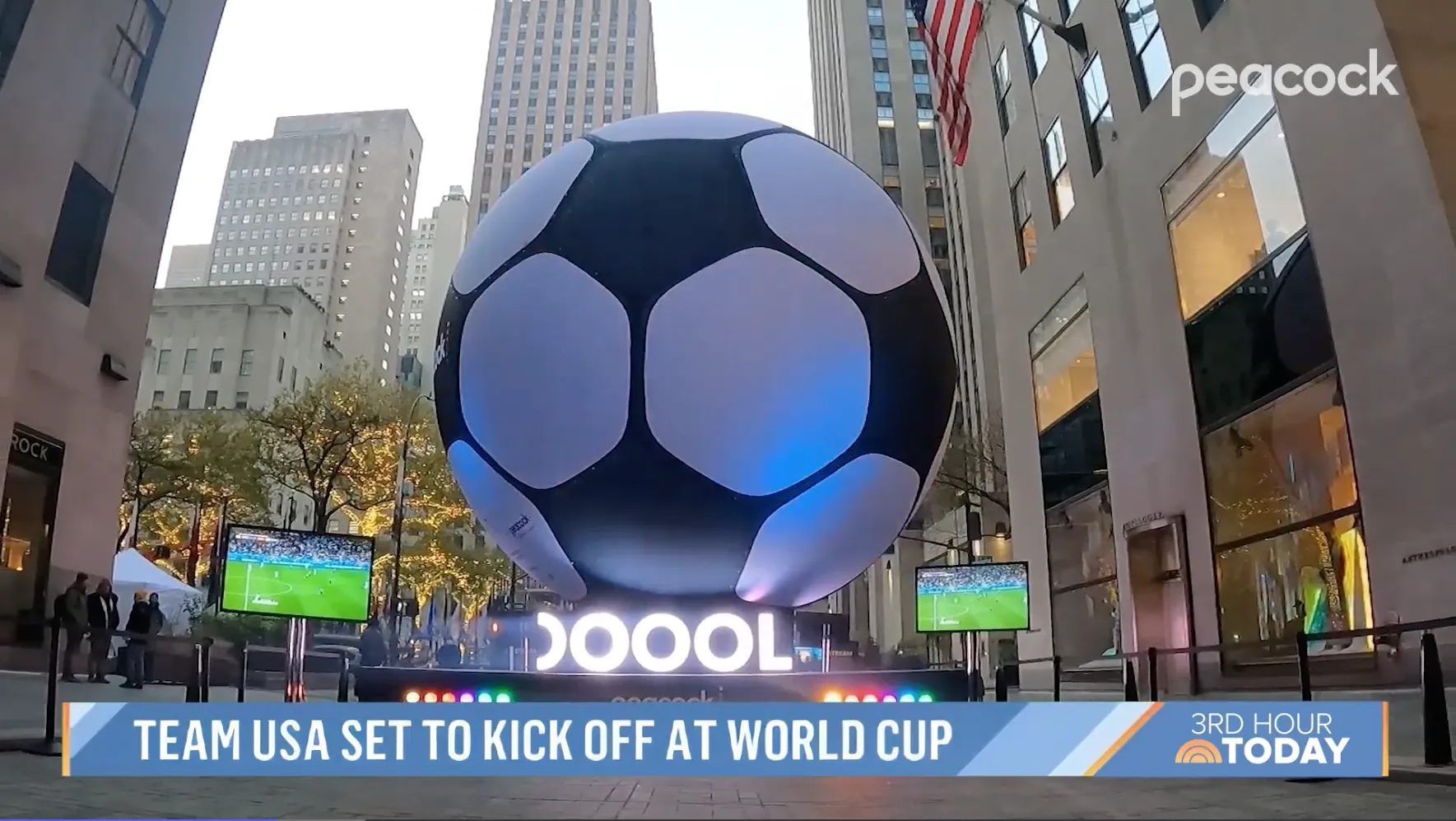 Peacock – Giant Interactive World Cup Ball Activation